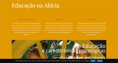 Desktop Screenshot of educacao.aaldeia.net